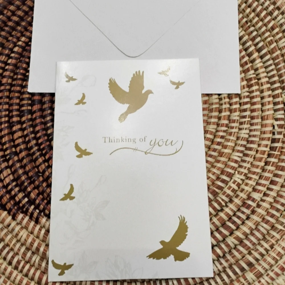 2 Greeting Cards - Wedding Celebration & Thinking of You NEW